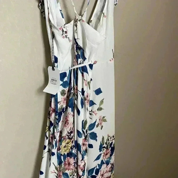 Leith Floral Print Wrap Dress Size Medium - Picture 8 of 13